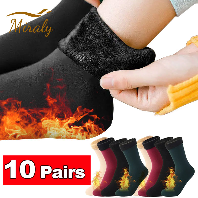 Thermal Sock Wool - 1/2/3/5/10 Pasang Kaus Kaki Termal Wanita