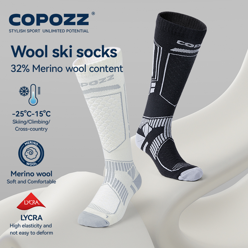 Thermal Sock Wool - Kaus kaki Ski panjang COPOZZ, kaus