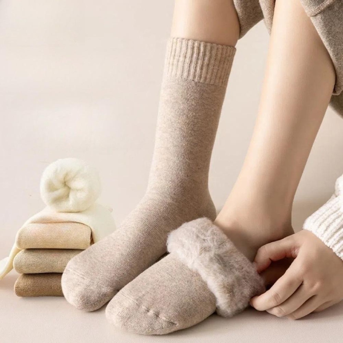 Thermal Sock Wool - 1 Pasang Kaus Kaki Termal Musim