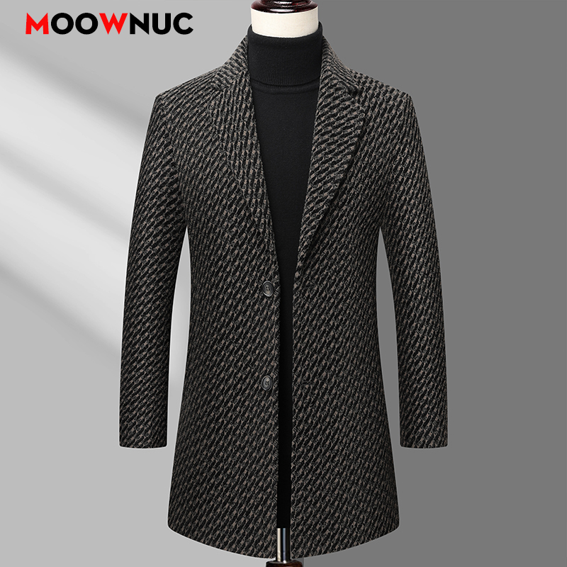 Wool Coat Peacoat - Mantel Panjang Pria Jaket Wol Pria