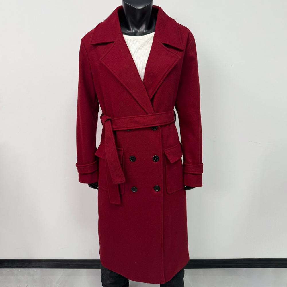 Wool Coat Peacoat - Mantel Wanita Mantel Trench Wanita Berkerah