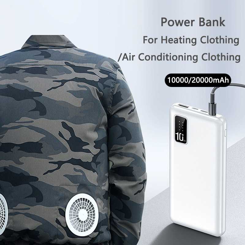 Heated Vest Battery - Bank Daya 20000MAh untuk Jaket Rompi