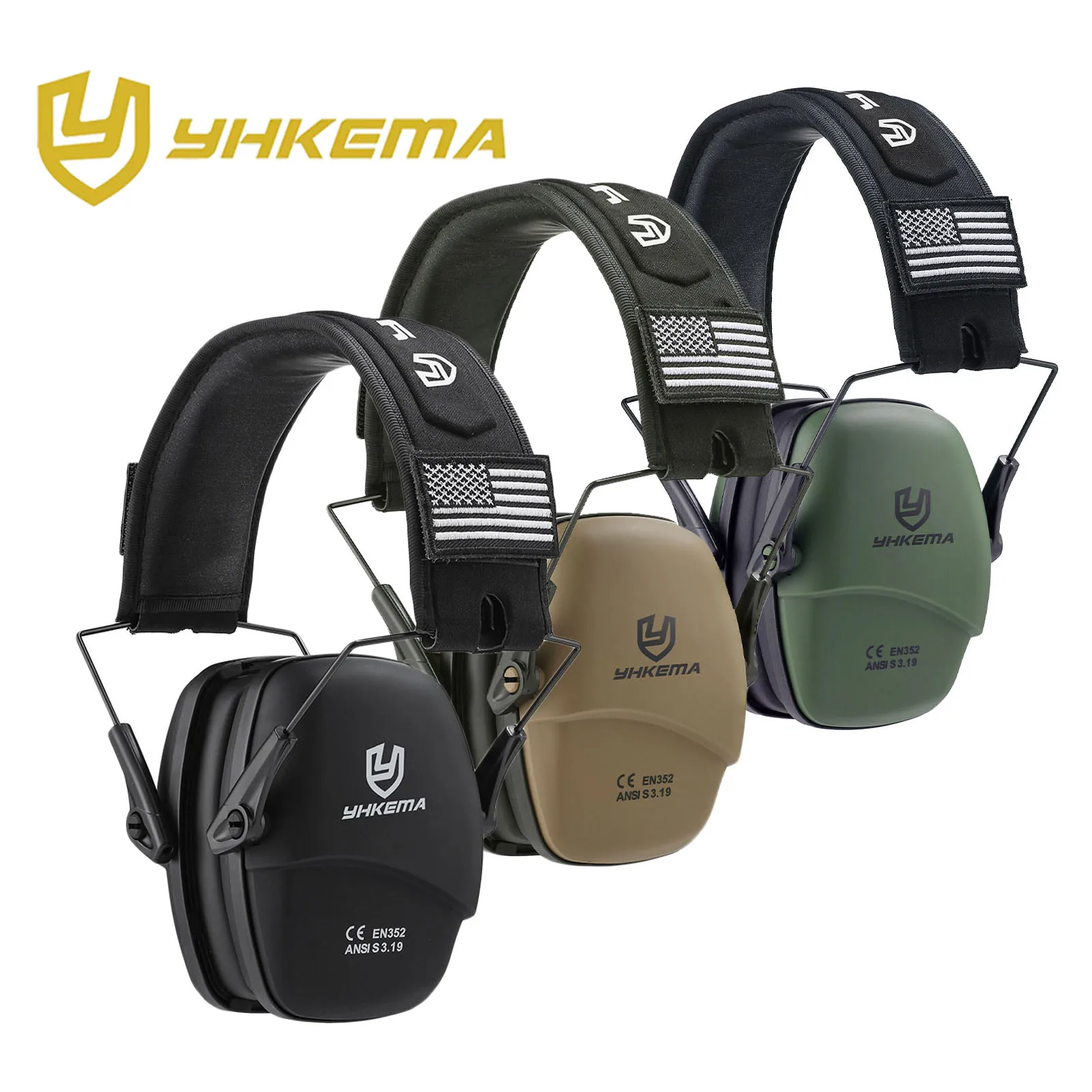 Earmuffs Foldable - Penutup Telinga Menembak Pasif Taktis Luar
