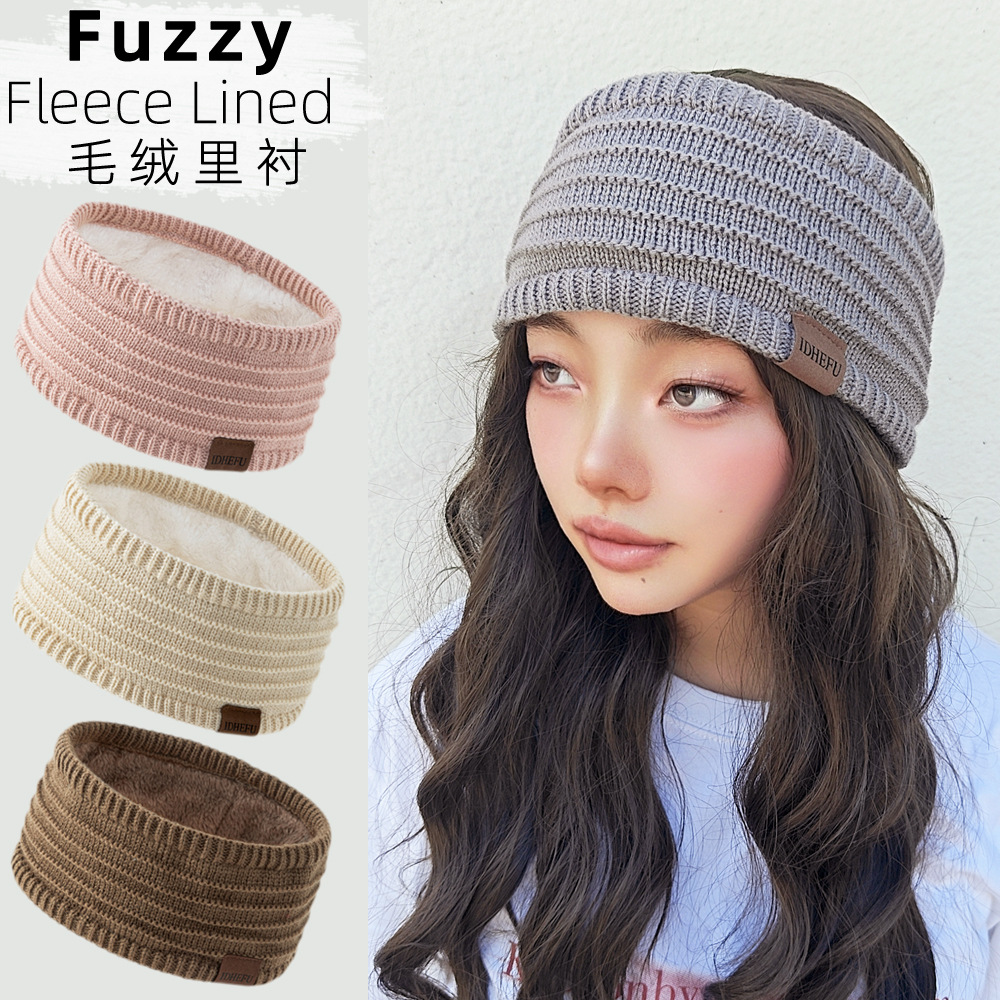 Headband rajutan ekstra lebar  - Fleece Ear Warmer Band ulasan dan harga