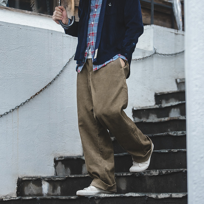 Maden celana lurus Vintage pri - Corduroy Pant Warm ulasan dan harga