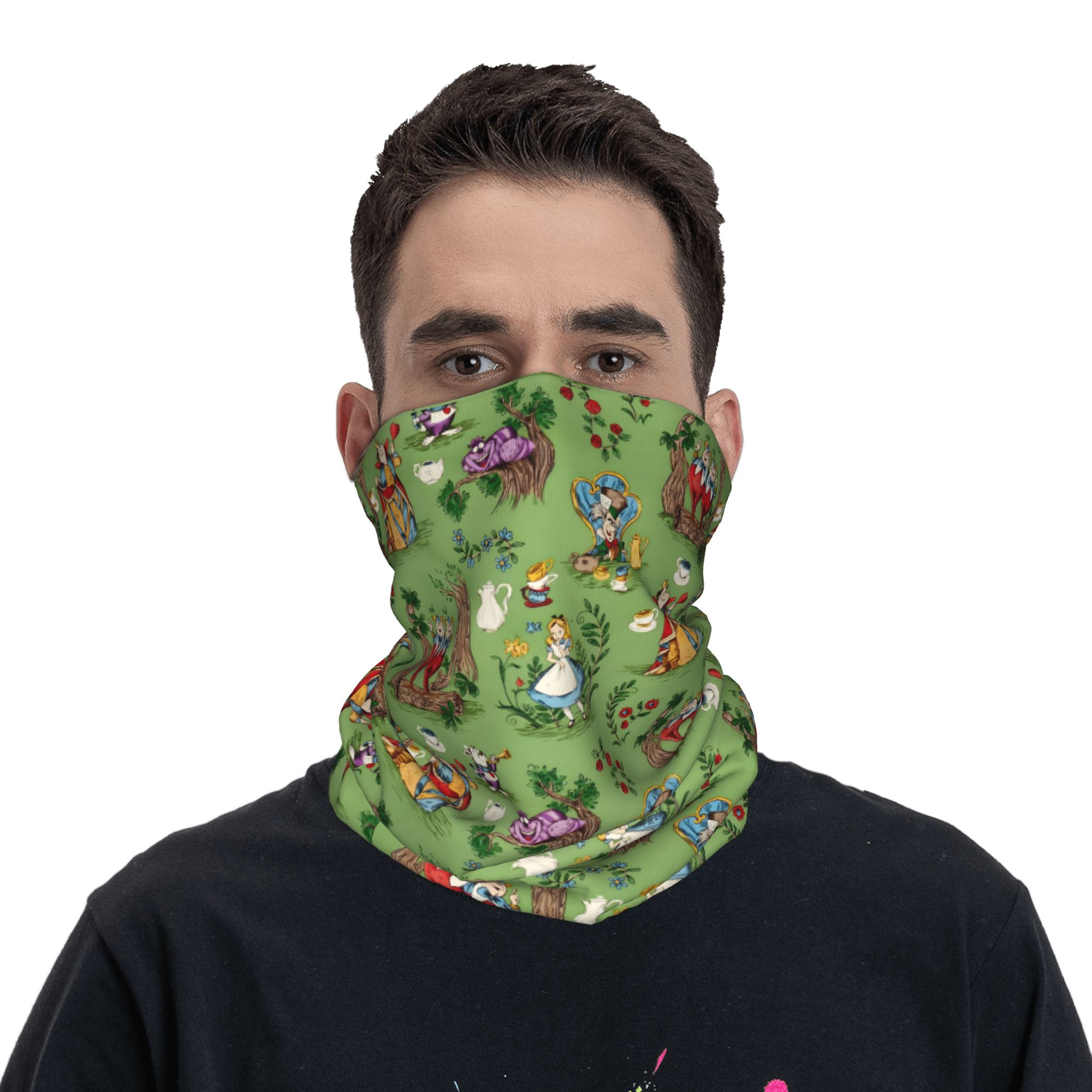 Bandana A-Alice in W-Wonderlan - Neck Gaiter Fleece ulasan dan harga