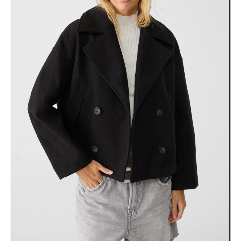 Jas Peacoat Wanita Ukuran Besa - Wool Coat Peacoat ulasan dan harga
