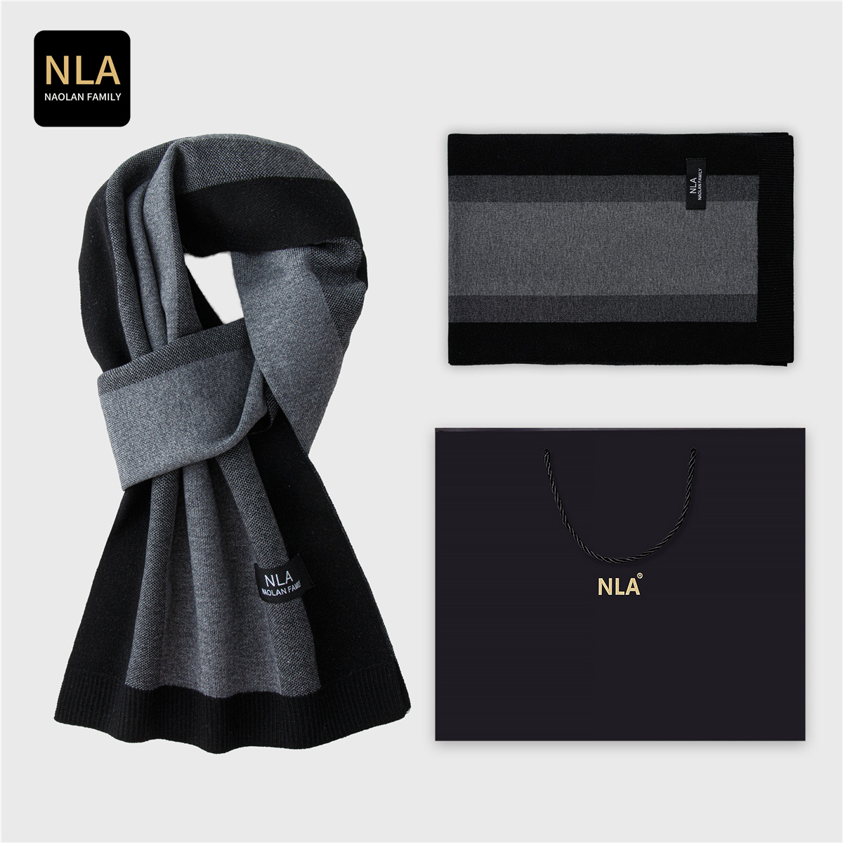 Kotak Hadiah Syal Wol Rajut Pr - Wool Scarf Men ulasan dan harga