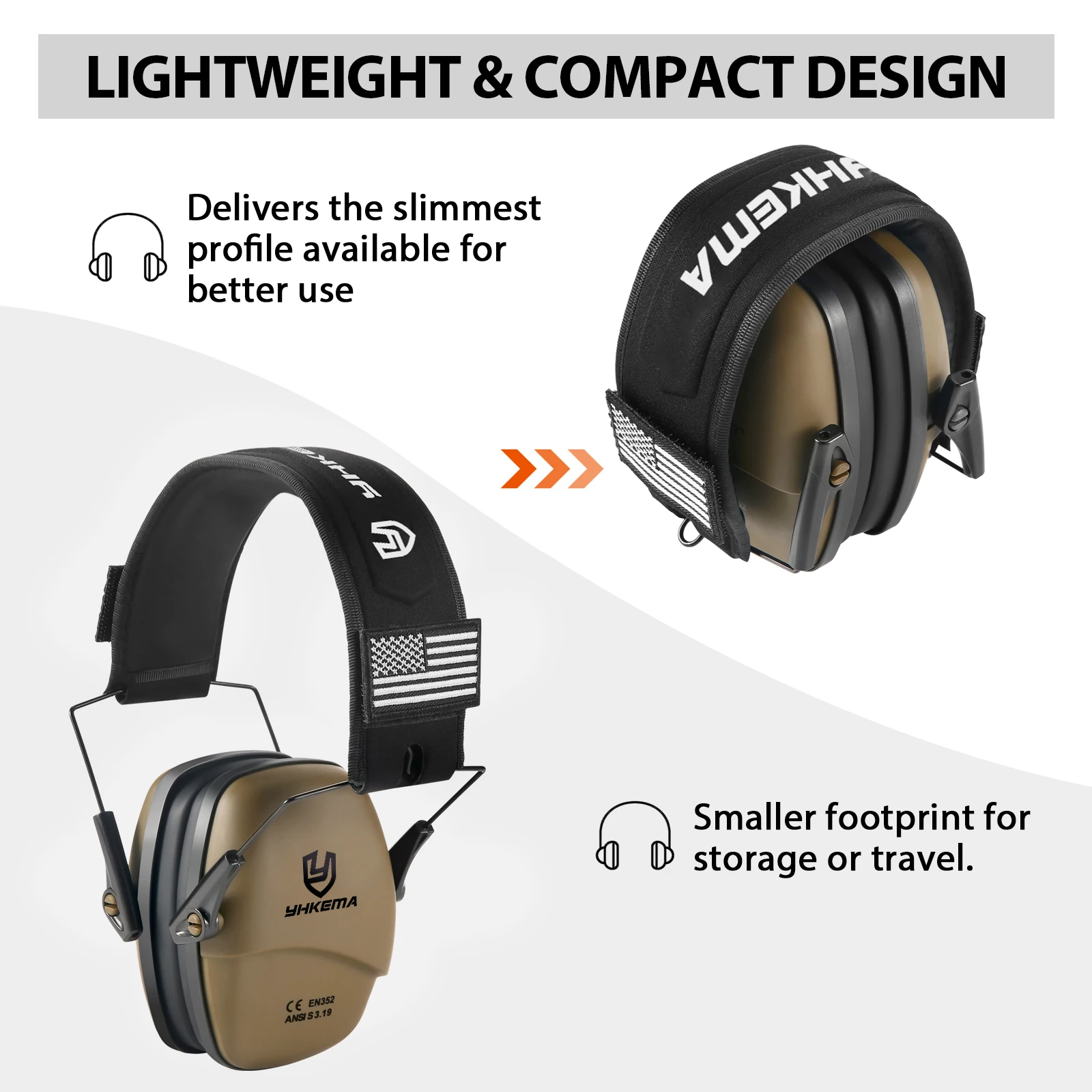 Penutup Telinga Menembak Pasif - Earmuffs Foldable ulasan dan harga