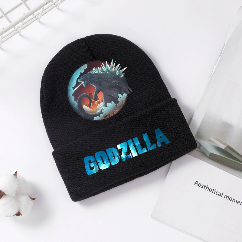 Godzilla Topi Rajut Musim Ding - Knit Beanie Hat Warm ulasan dan harga