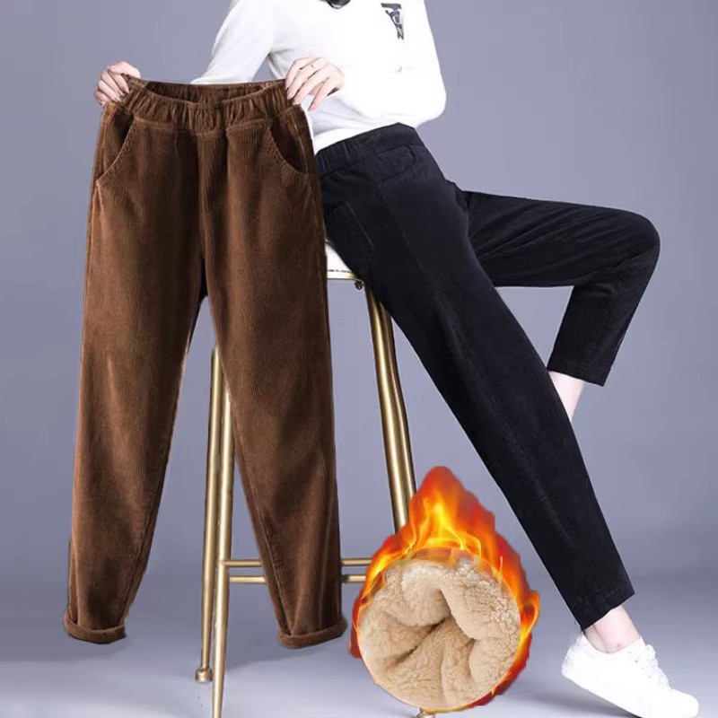 Celana panjang kasual wanita,  - Corduroy Pant Warm ulasan dan harga